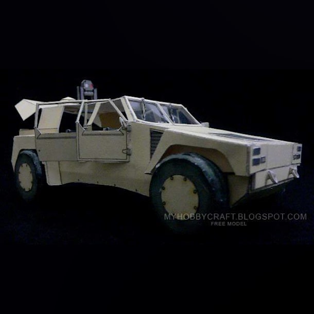 Бумажная модель Автомобиль разведки Shadow RST-V