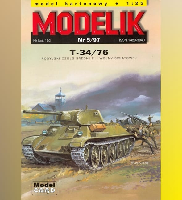 Журнал Modelik - 5/1997 - Танк Т-34-76