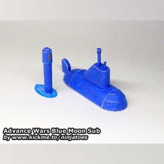 Подводная лодка Blue Moon Sub (Advance Wars)