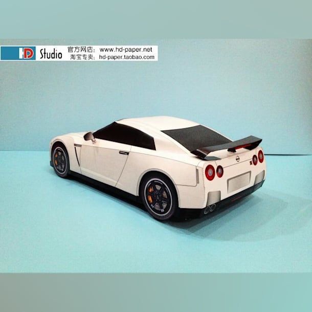 Бумажная модель Автомобиль Nissan GT-R Egoist
