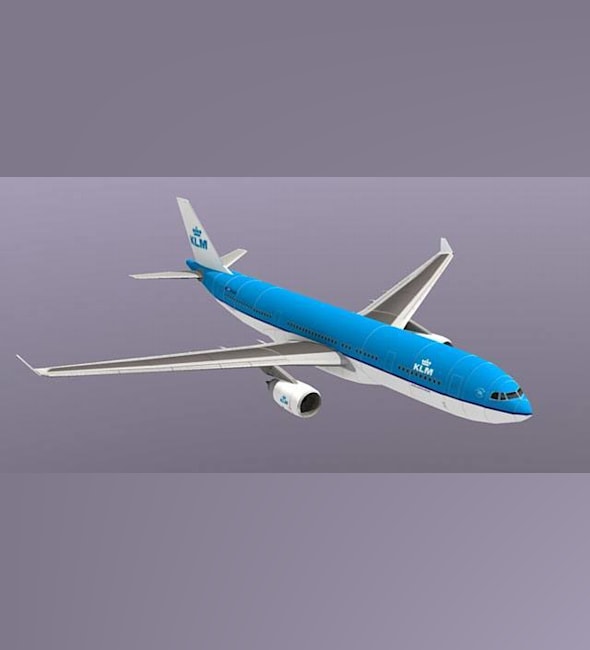 Бумажная модель Авиалайнер Airbus A330-200 KLM