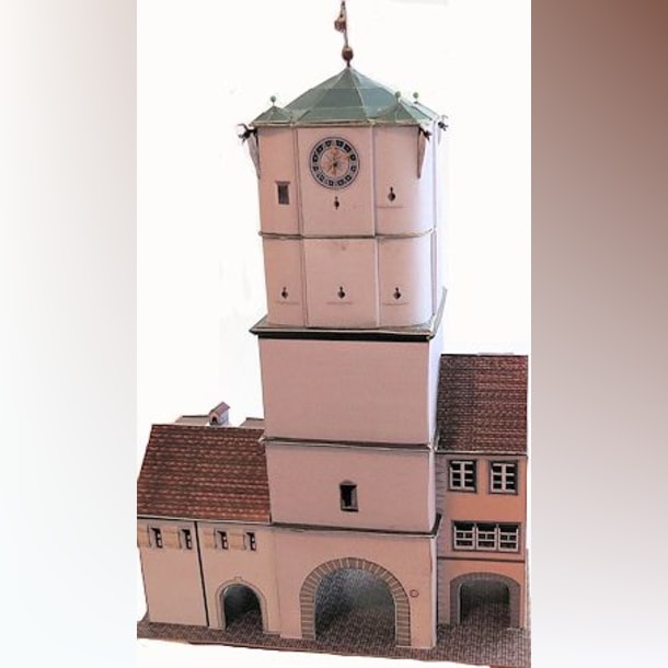 Бумажная модель Башня Ravensburger Tor (Ванген-им-Алльгой, Германия), масштаб 1:160