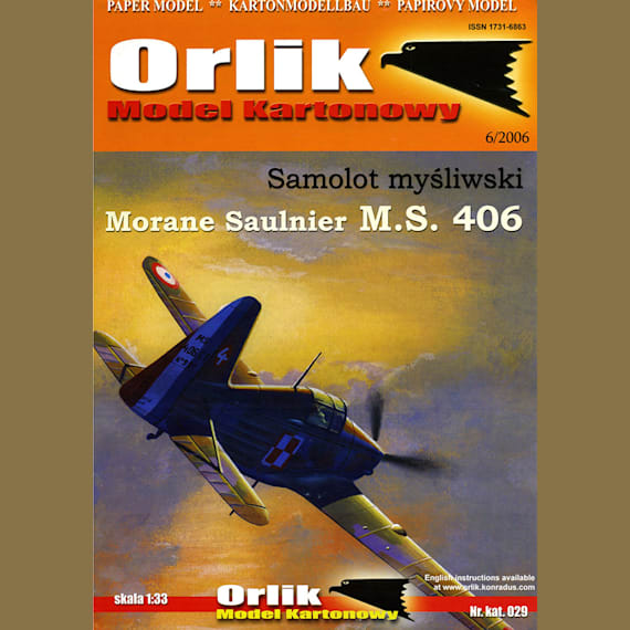 Orlik - 029 - Истребитель Morane-Saulnier MS.406
