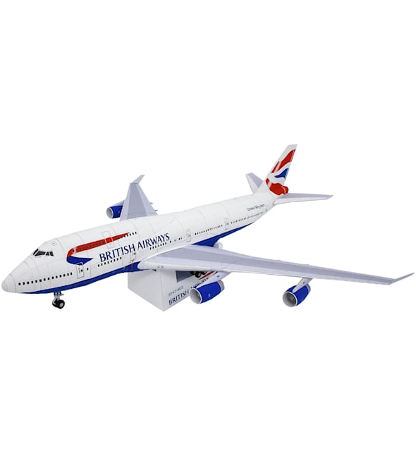 Бумажная модель Авиалайнер Boeing 747-400 British Airways