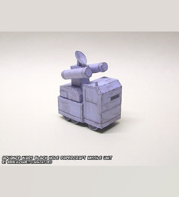Бумажная модель Зенитная установка Black Hole Missiles (Advance Wars)