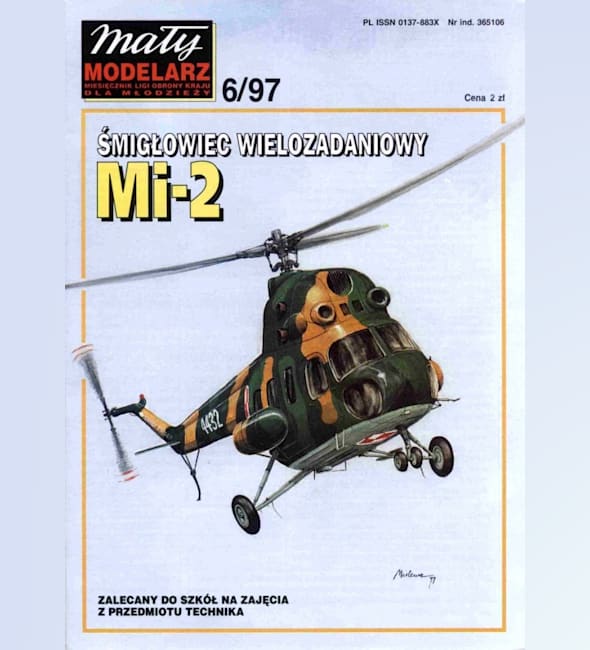 Журнал Maly Modelarz - 6/1997 - Вертолет Ми-2
