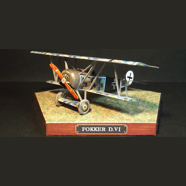 Бумажная модель Истребитель Fokker D.VII