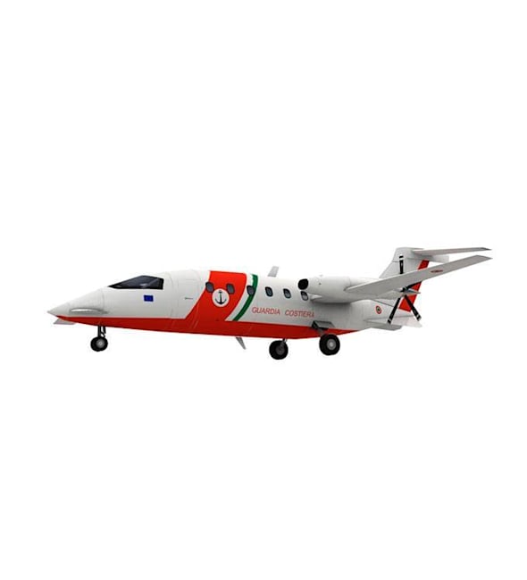 Бумажная модель Самолет Piaggio P.180 Avanti Береговая охрана Италии