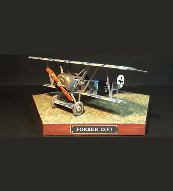 Бумажная модель Истребитель Fokker D.VII