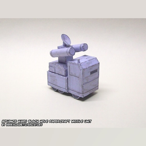 Бумажная модель Зенитная установка Black Hole Missiles (Advance Wars)