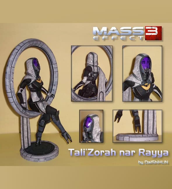 Бумажная модель Тали-Зора (Mass Effect 3)
