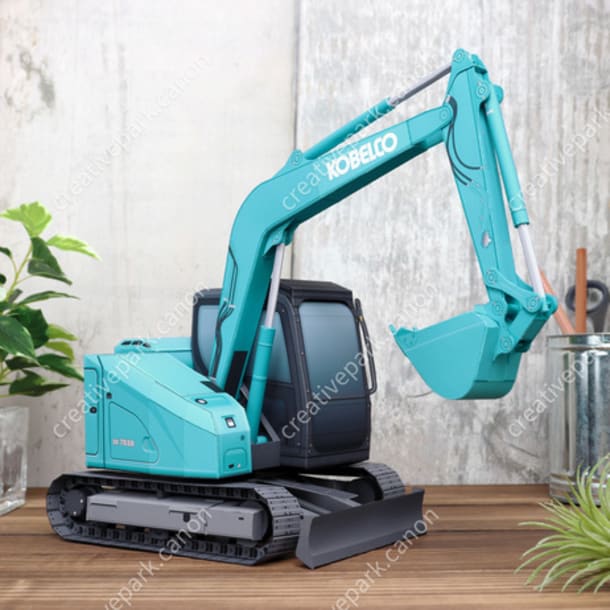 Бумажная модель Экскаватор Kobelco SK75SR-7