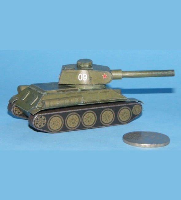 Бумажная модель Танк Т-34-85