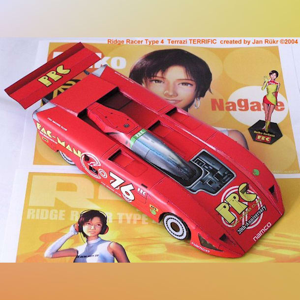Бумажная модель Автомобиль Terrazi Terrific (Ridge Racer Type 4)