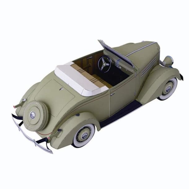 Бумажная модель Автомобиль Ford Convertible Cabriolet