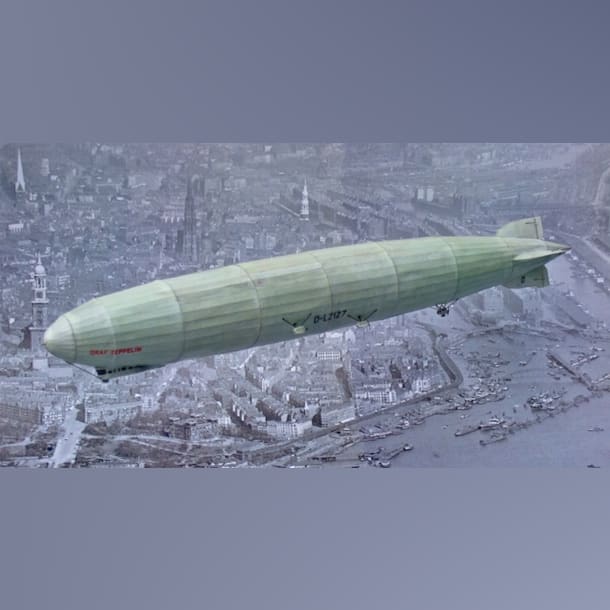 Бумажная модель Дирижабль LZ 127 Граф Цеппелин, масштаб 1:400