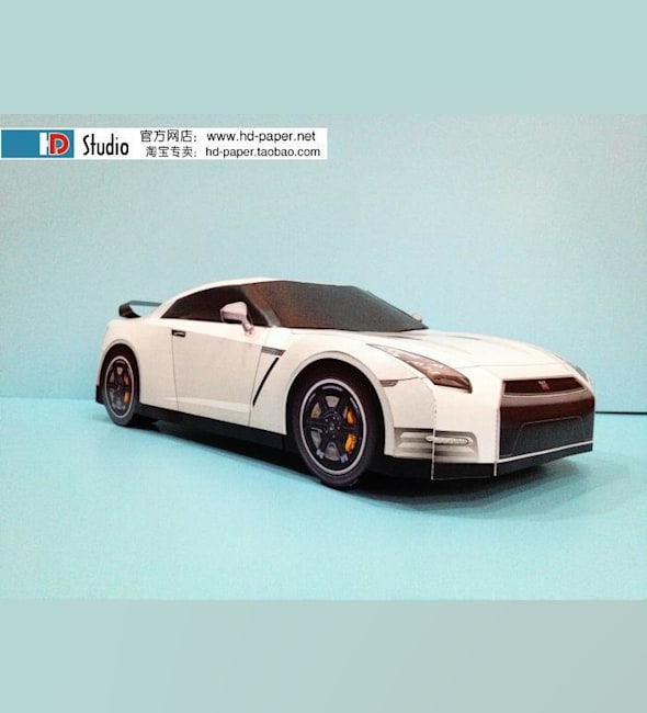 Бумажная модель Автомобиль Nissan GT-R Egoist