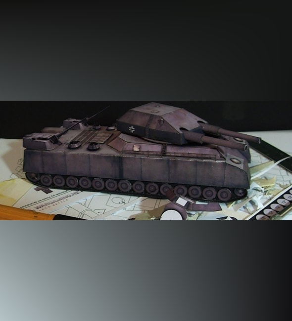 Бумажная модель Танк Landkreuzer P.1000 Ratte, Крыса