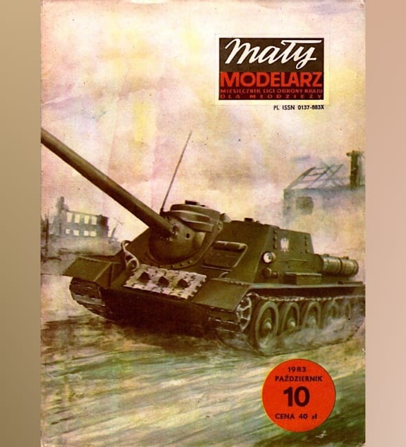 Журнал Maly Modelarz - 10/1983 - Самоходная установка СУ-100