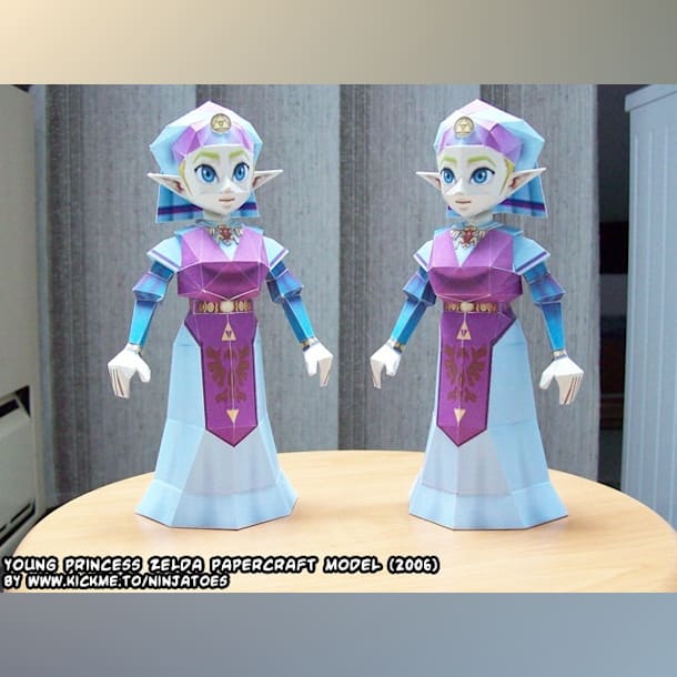 Бумажная модель Принцесса Зельда (The Legend of Zelda)