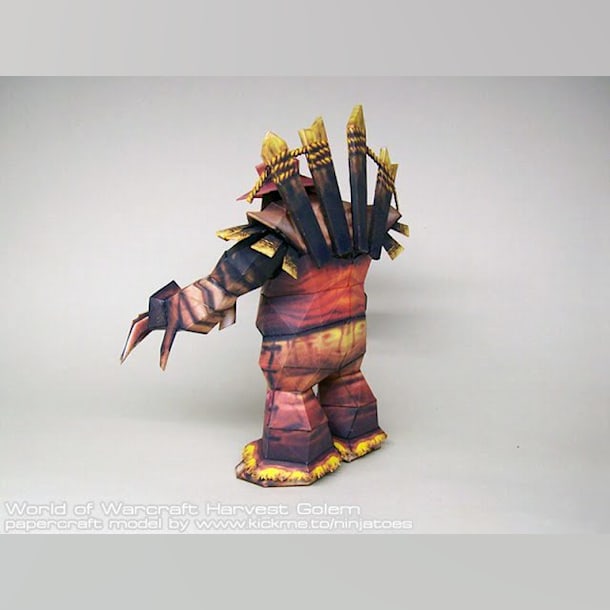 Бумажная модель Урожайный голем (Warcraft)