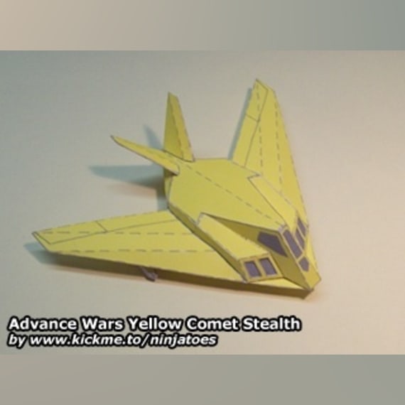 Стелс-истребитель Yellow Comet Stealth Fighter (Advance Wars)