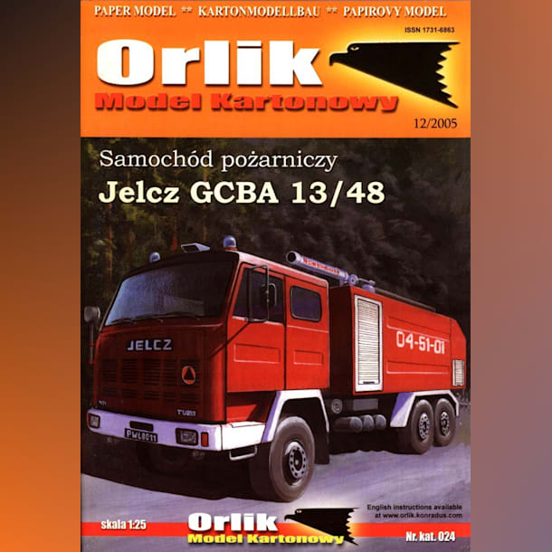Журнал Orlik - 024 - Пожарный автомобиль Jelcz GCBA 13/48