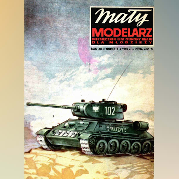 Журнал Maly Modelarz - 7/1969 - Танк Т-34-85 Рыжий