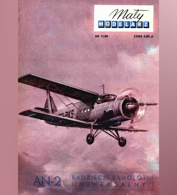 Журнал Maly Modelarz - 11/1959 - Самолет Ан-2