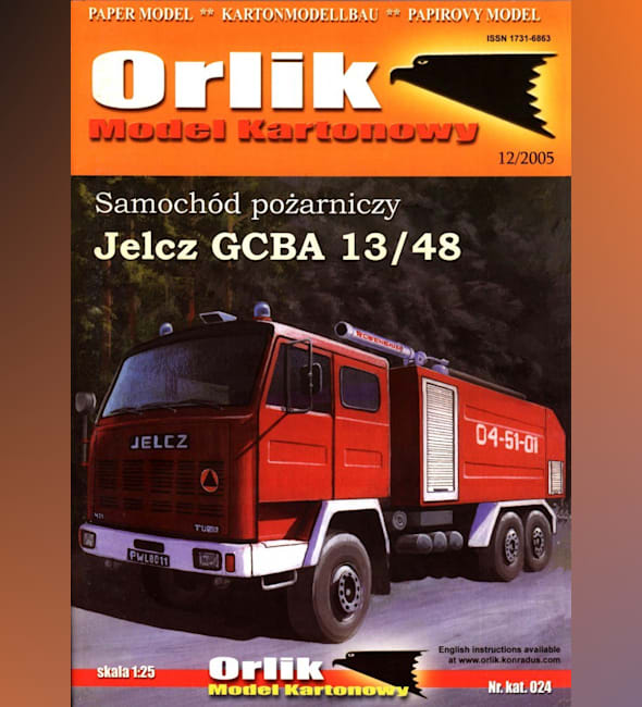 Журнал Orlik - 024 - Пожарный автомобиль Jelcz GCBA 13/48