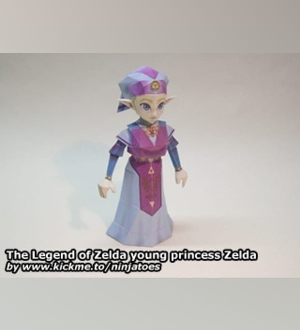 Бумажная модель Принцесса Зельда (The Legend of Zelda)