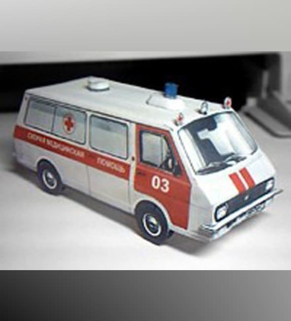 Бумажная модель Автомобиль РАФ-22031 Латвия