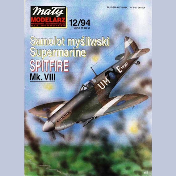 Maly Modelarz - 12/1994 - Истребитель Supermarine Spitfire Mk.VIII