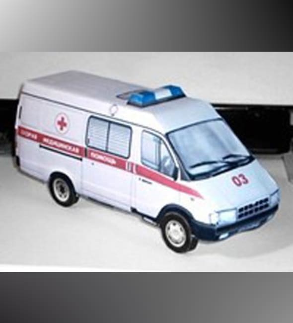 Бумажная модель Автомобиль ГАЗ-32214 Газель