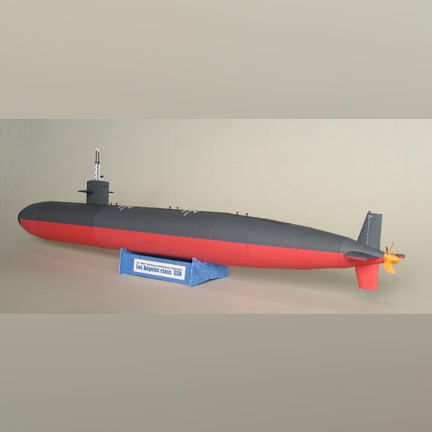 Бумажная модель Подводная лодка типа Лос-Анджелес