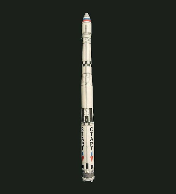 Бумажная модель Ракета-носитель Старт-1, масштаб 1:48