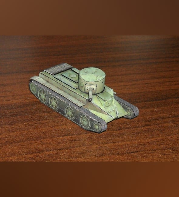 Бумажная модель Танк БТ-2