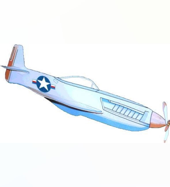 Бумажная модель Истребитель North American P-51 Mustang