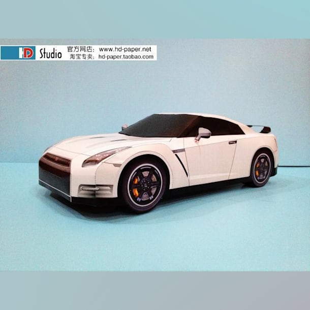 Бумажная модель Автомобиль Nissan GT-R Egoist