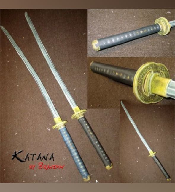 Бумажная модель Катана