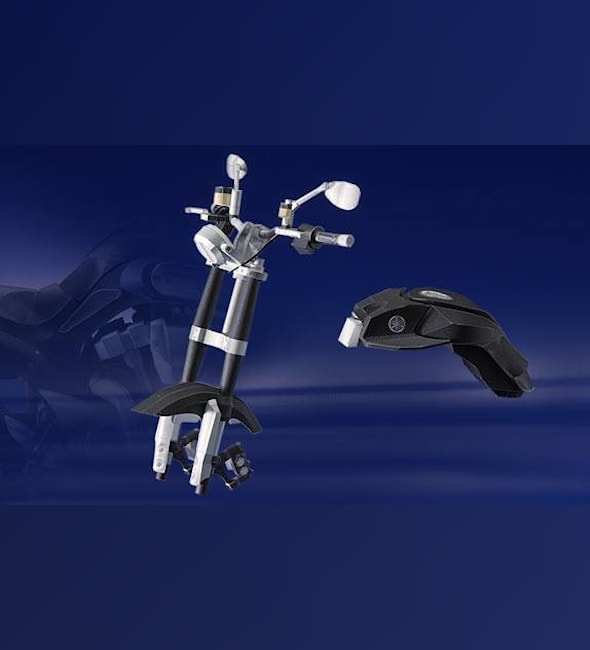 Бумажная модель Мотоцикл Yamaha MT01 [серия, часть 3/5]