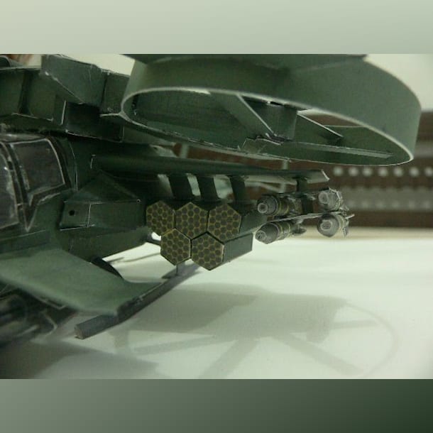 Бумажная модель Вертолет AT-99 Скорпион (Аватар), масштаб 1:38