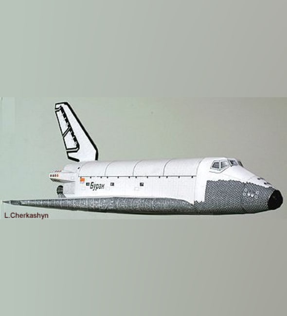 Бумажная модель Космический корабль Буран