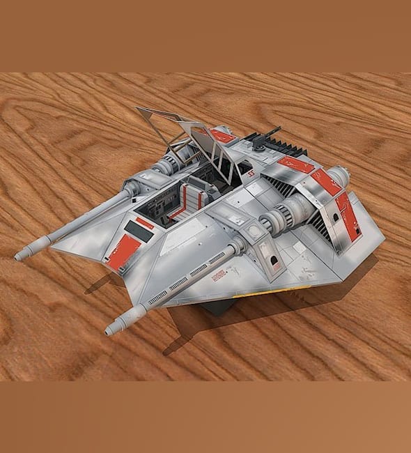 Бумажная модель Аэроспидер T-47 Snowspeeder (Звездные войны)