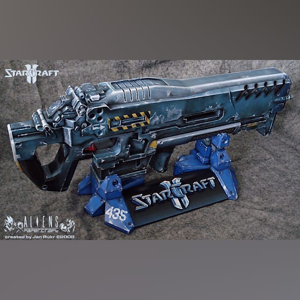 Бумажная модель Винтовка С-14 (StarCraft)