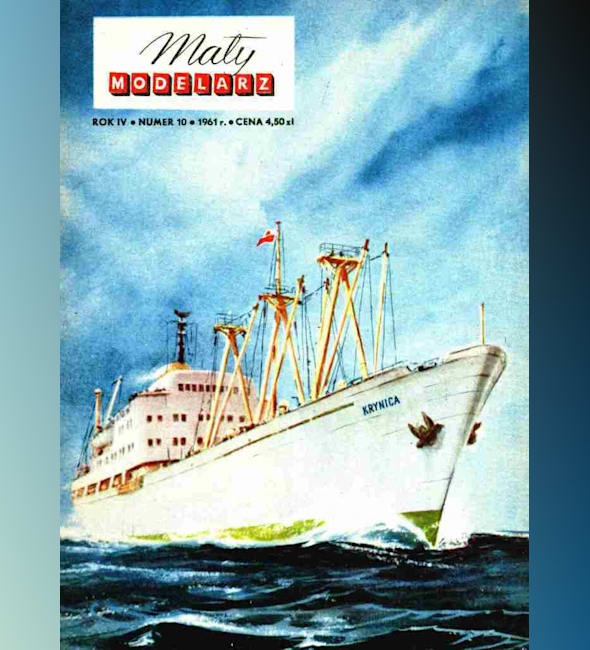 Журнал Maly Modelarz - 10/1961 - Сухогруз Крыница и буксир Титан