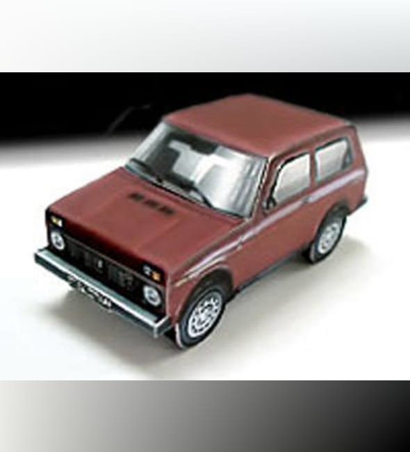 Бумажная модель Автомобиль ВАЗ-2121 Нива